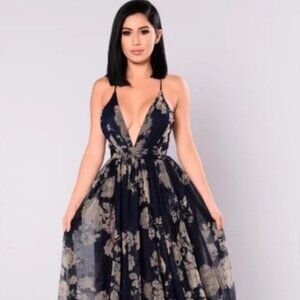 Fashion Nova Limited Addiction Mesh Floral Dress